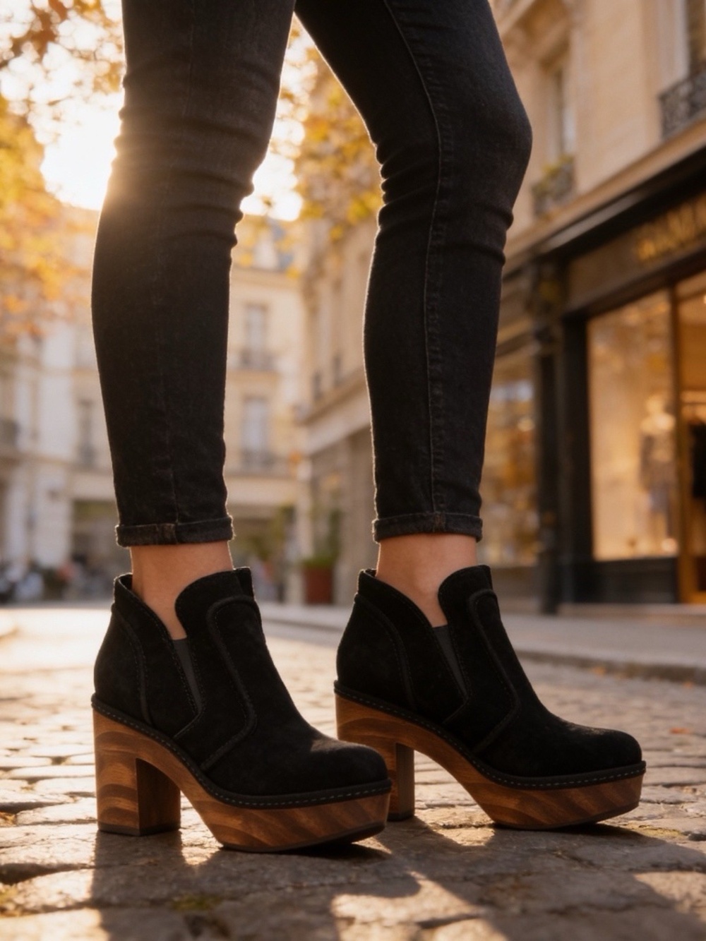 Matisse Jolie Platform clog Booties 10 black NWOT $200